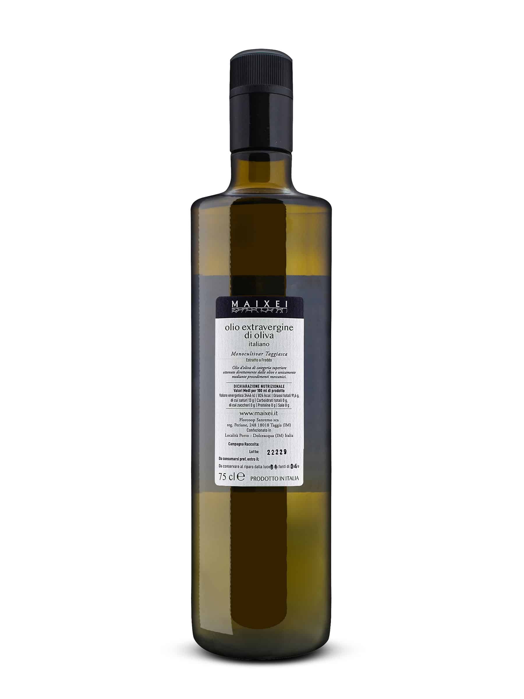 Hiule d'olive extra vierge monocultivar taggiasca 75cl