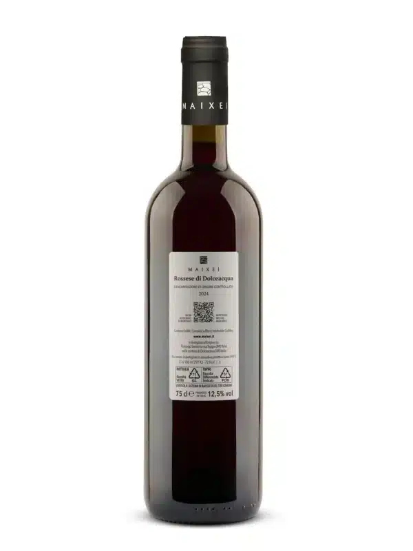 Rossese di Dolceacqua etichetta retro