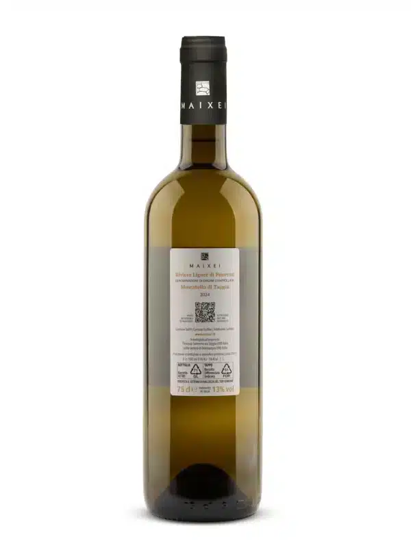 Moscatello di Taggia DOC etichetta retro